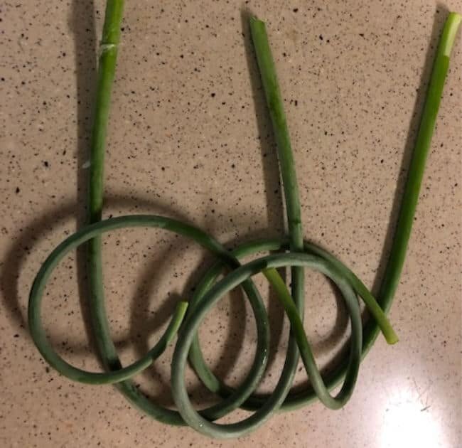 garlic scapes